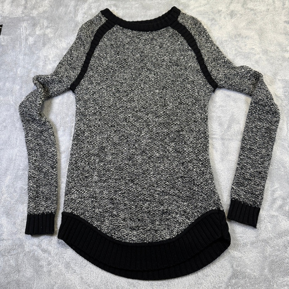 READ NOSIZE Lululemon Sweater Black Passage Merino Wool Angel Wing Pullover Wome